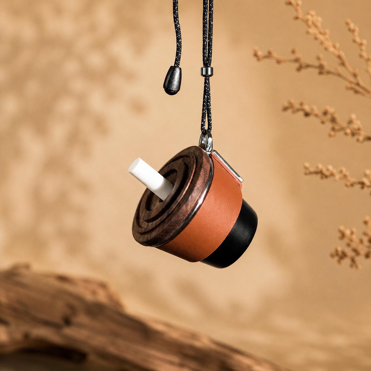 Personalized Leather Car Diffuser | Coffee Cup Hanging Freshener | Gift for Him