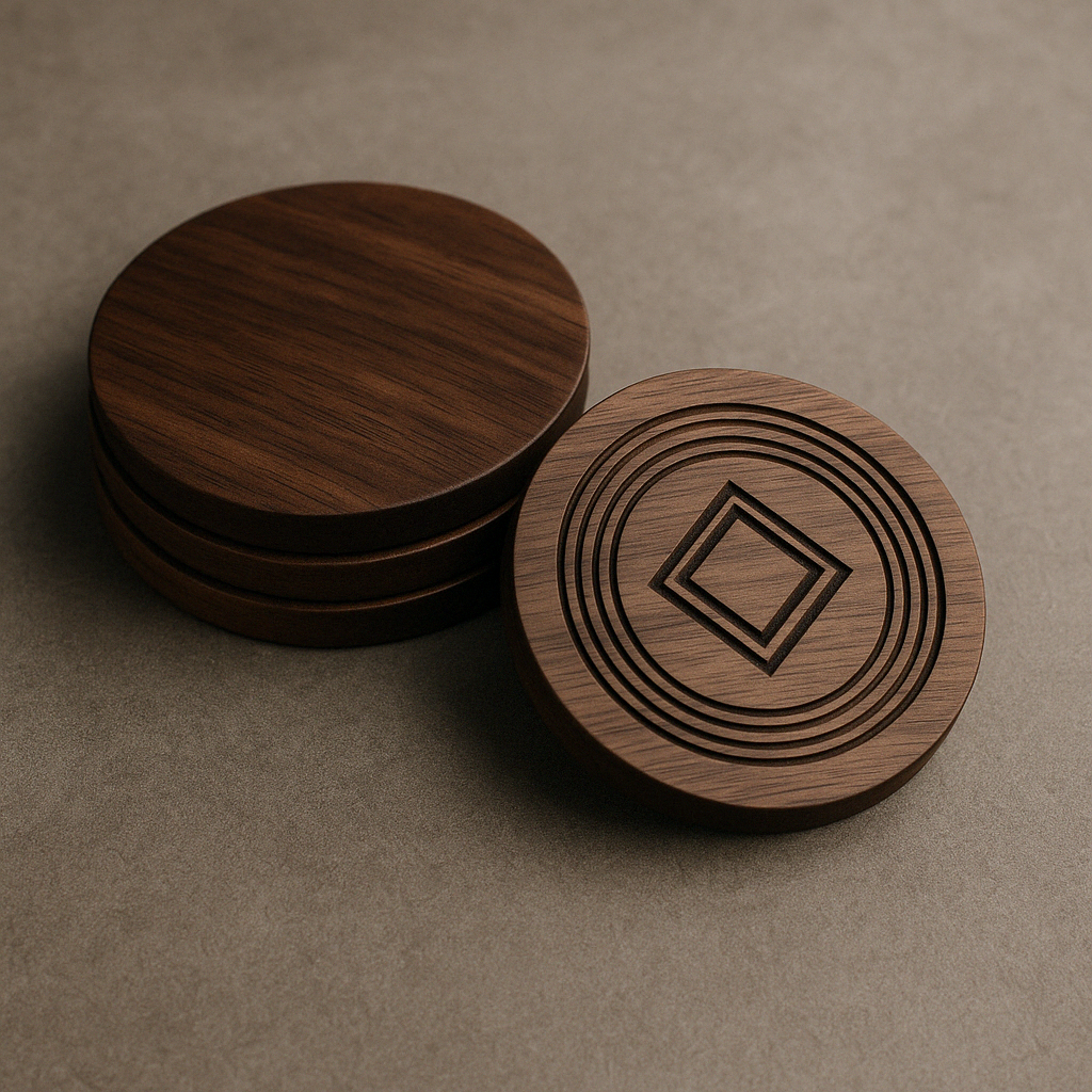 The Warden Engraved Coasters