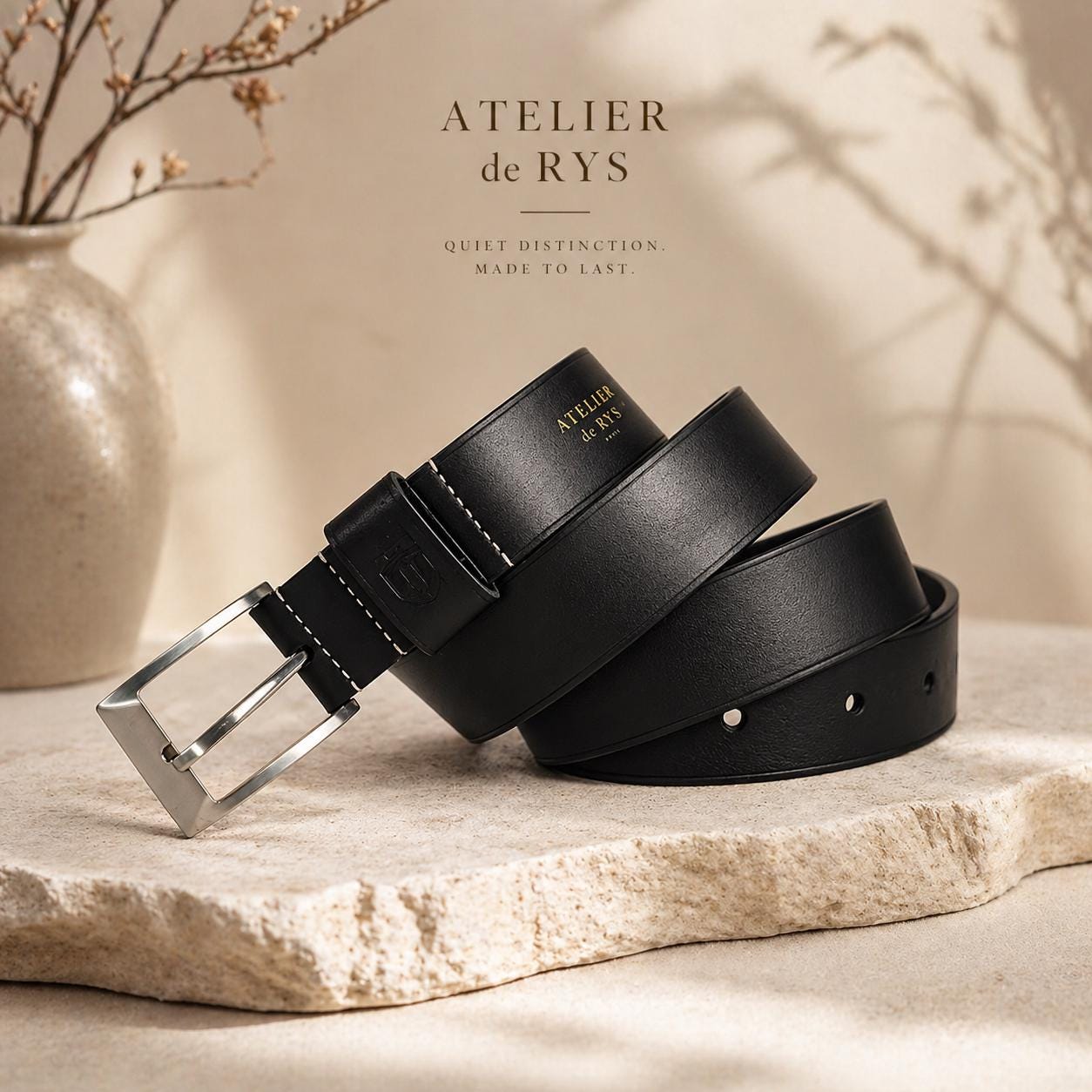 Personalized Men's Leather Belt | Full Grain Italian | Gift for Him | Anniversary Present