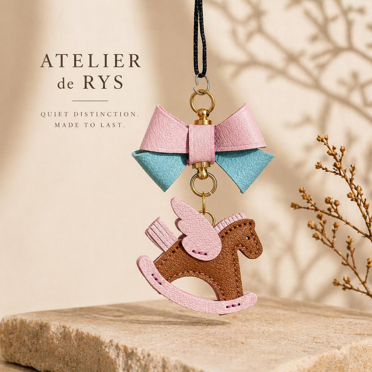 Leather Horse Bag Charm | Equestrian Handbag Accessory | Gift for Her | Birthday Present