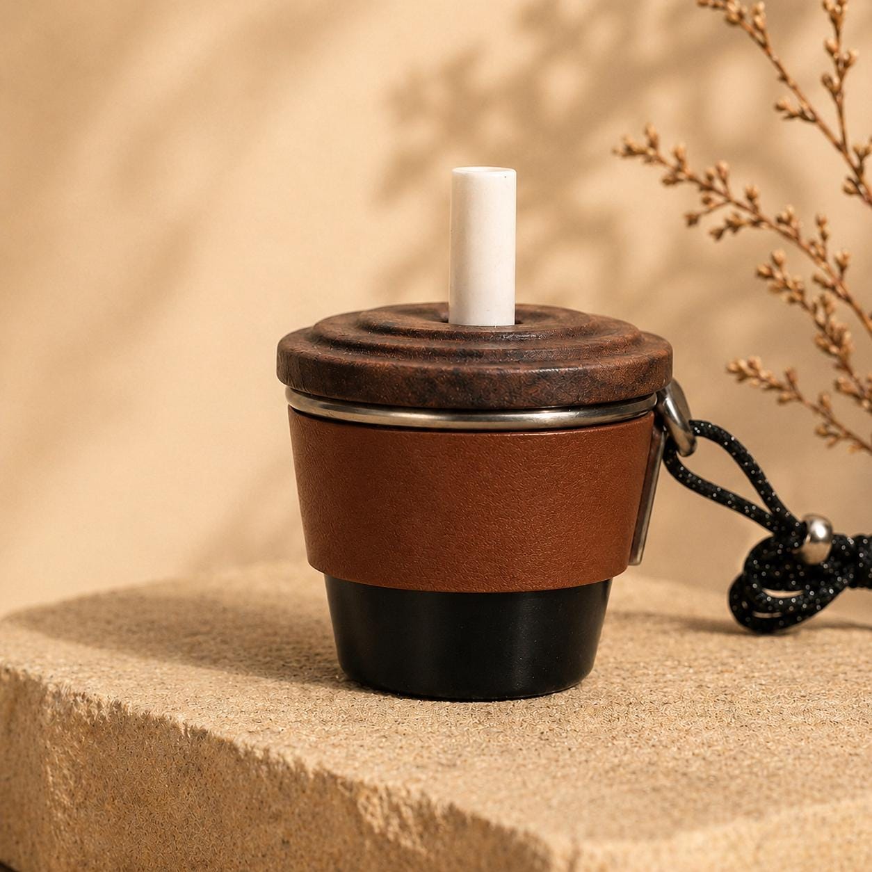 Personalized Leather Car Diffuser | Coffee Cup Hanging Freshener | Gift for Him