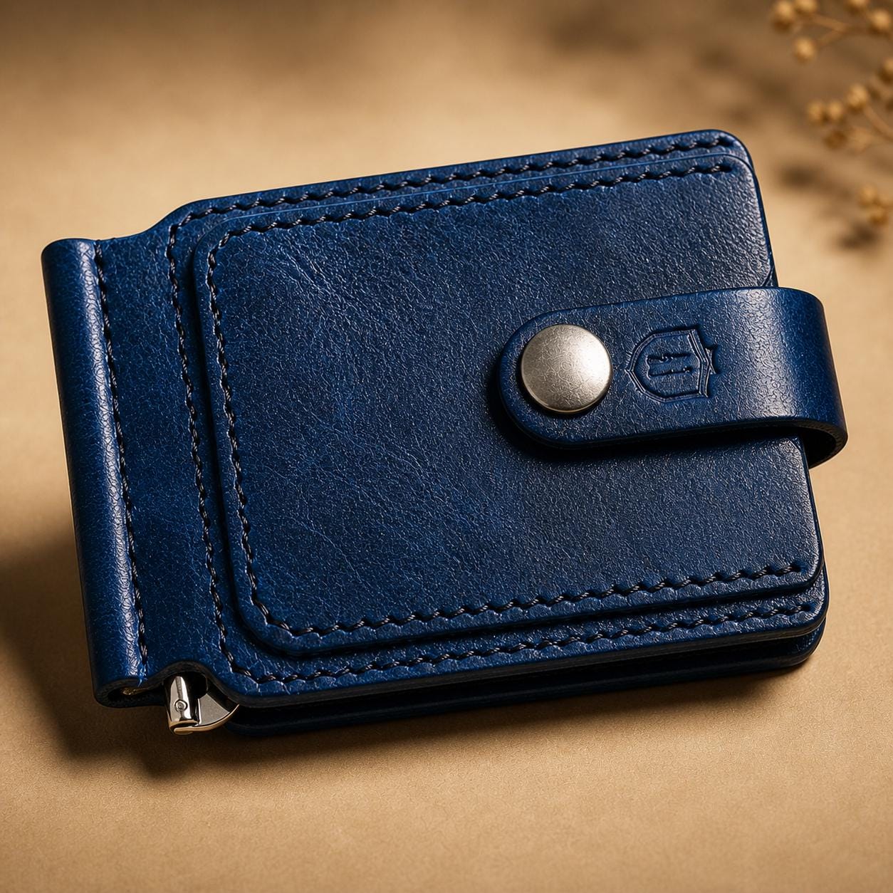 Personalised Leather Money Clip Wallet | Minimalist Card Holder | Gift for Him | Anniversary Present
