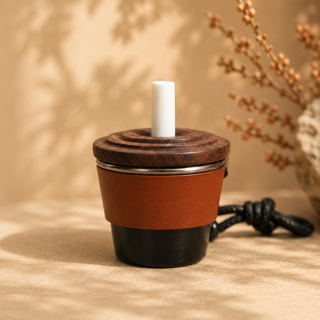 Personalized Leather Car Diffuser | Coffee Cup Hanging Freshener | Gift for Him